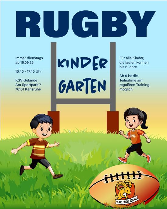Plakat Rugby Kindergarten
